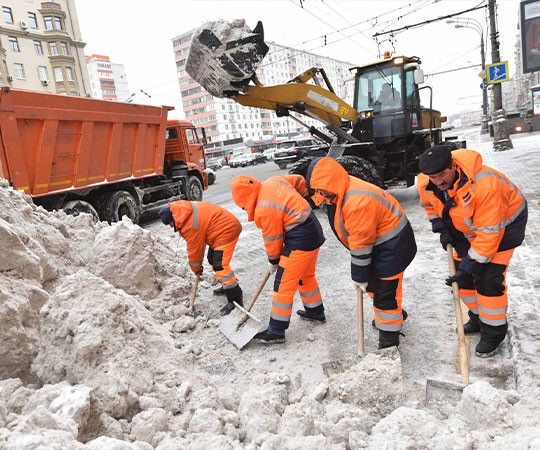 Уборка снега в Куртамыше и  Курганской области